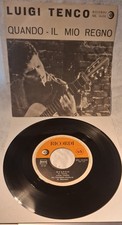 LUIGI TENCO, QUANDO/IL MIO REGNO (Ricordi 10-292, 1962) 45 giri come nuovo NM/NM
