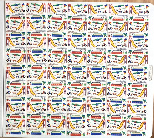 Lotto fogli adesivi vintage - lotto,