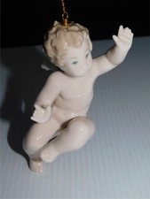 LLADRO 4 3/4" ALTO ANGELO FIGURATIVO ALBERO DI NATALE ORNAMENTO