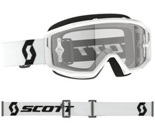 MASCHERA MASCHERINA MX CROSS SCOTT MX GOGGLE PRIMAL WHITE ANTIFOG CLEAR
