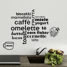 wall stickers frasi cucina