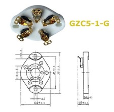 GZC5-1-G, zoccolo UX5 GOLD in