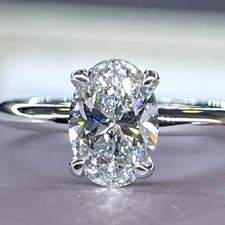 Lab-Created 3.50 Ct Oval Cut