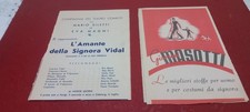 RITAGLIO 17x11cm PROGRAMMA TEATRO "L'AMANTE DELLA SIGNORA VIDAL" MAGNI SILETTI
