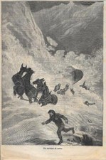 Un turbine di neve.  Stampa 1886