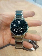 Orologio Cronografo Uomo VETTA 42mm Cassa e Cinturino in Acciaio Inox