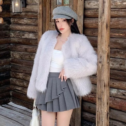 Giacca cappotto pelliccia - cappotto,