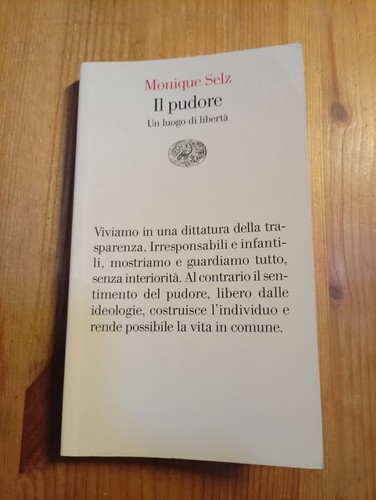 Pudore selz ed einaudi - pudore, m