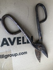 VECCHIE FORBICI ANTICHE FORBICI Cesoie 26 Cm FERRO Lattoniere ATTREZZI Lamiera