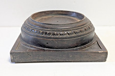 Antica Base Per Mortaio in Noce Scolpito Piemonte XVIII Secolo