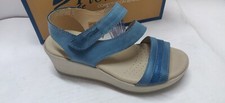 Florance Pantofole ciabatte Sandalo Donna Zeppa 60 vera Pelle italy traspirante