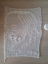 IMMAGINE DI PADRE PIO FATTA A MANO ALL'UNCINETTO