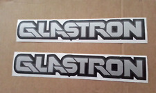 GLASTRON BOATS DECALS STICKERS BLACK EXTERIOR, SILVER INTERIOR