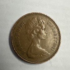 Moneta da 1p penny nuova 1971