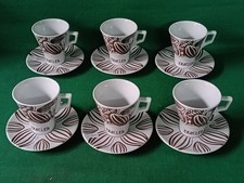 SET 6 TAZZE BIG + 6 PIATTINI BAR CIOCCOLATA CAPPUCCINO ERACLEA APULUM 2019. CX81