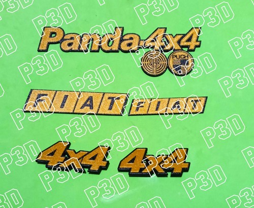 Kit oro targhetta fiat panda - targhetta,