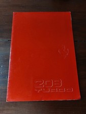 Ferrari 208 Turbo Brochure