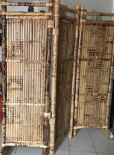 Paravento 3 ante da interno (divisorio ambienti) 180x165 bambù naturale maculato