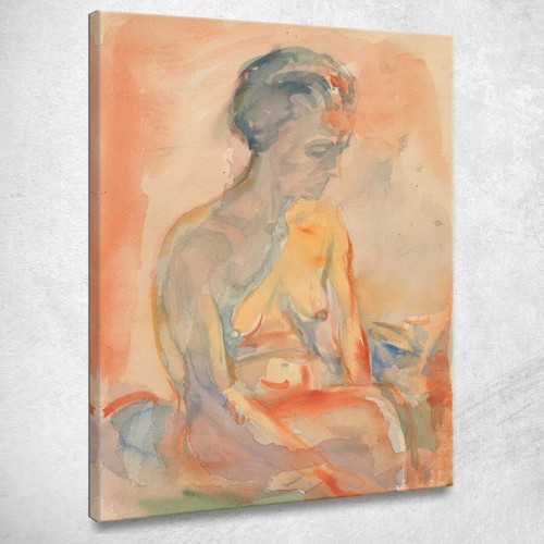 Nudo femminile seduto luce - seduto, in