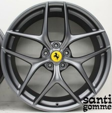 1 CERCHIO 9,5 X 20 " FERRARI F12 ORIGINALE GRIGIO CORSA 291512 RIVERNICIATO