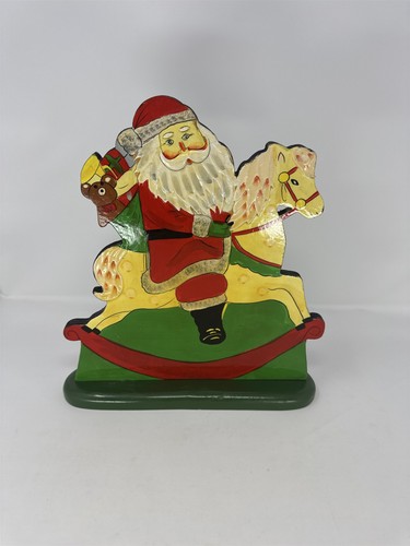 Babbo natale legno - natale, vintage