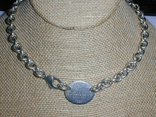 Collana con etichetta ovale - etichetta,
