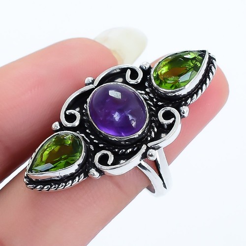 Anello argento con - anello, gemme