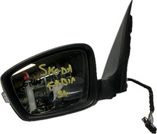 Specchio retrovisore sinistro asx sx per modello: SKODA FABIA III 6 pin bianco