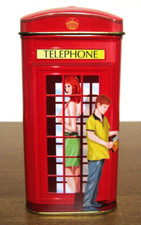 SALVADANAIO Cabina Telefonica rossa inglese Mc Vitie's - Vintage da collezione