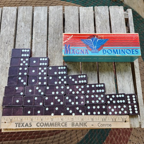 Magna dominoes set - magna, vintage
