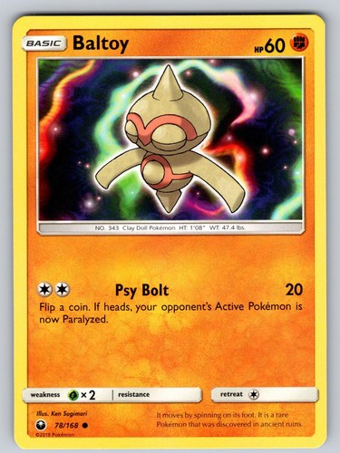 Baltoy 168 pokemon tempesta - baltoy, 78/168