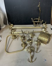 SET DA BAGNO VINTAGE OTTONE