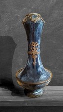 Vaso metà 1800, Napoleone III, ceramica fiammata con inserti in bronzo. 
