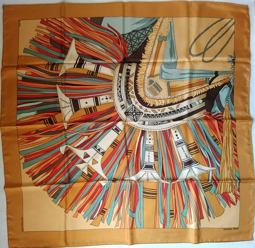Hermes carre cuirs du - hermes,