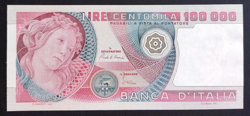 100000 lire botticelli - 100000,