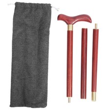 3 Sections Wooden Walking Cane