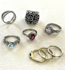 Size 5 Ring Lot 8-Pc Vintage
