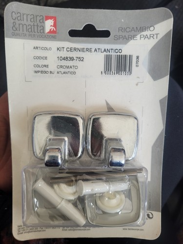 Kit cerniere cromate sedile - x,