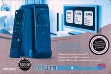 ALUM MAX RECORDER RIMAX  HDMI - LAN CONNECTOR 500GB SEAGATE BARRACUDA