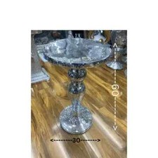 Tavolino Specchiato Argento