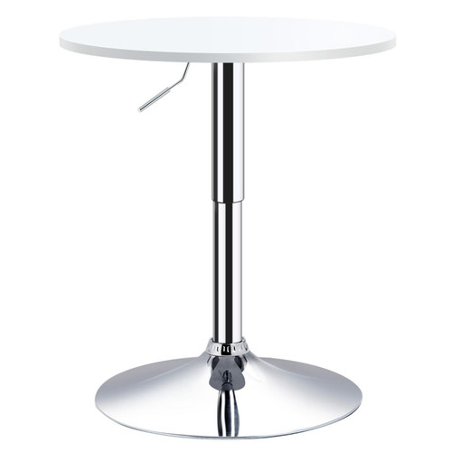 Tavolo bar metallo bianco mdf - bianco,