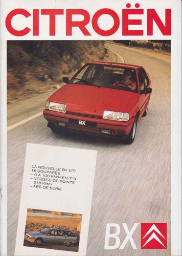 Catalogue brochure citroen - brochure, bx
