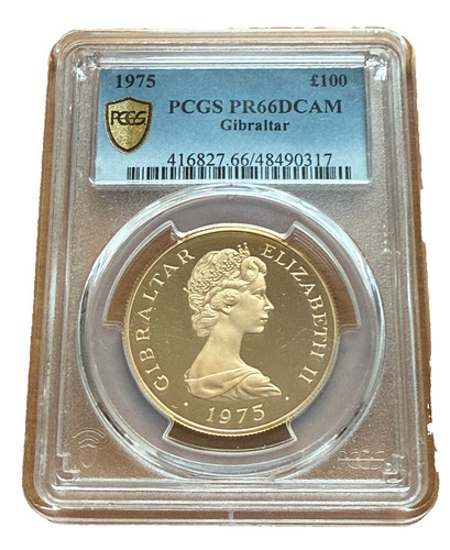 Gibilterra 1975 oro 100