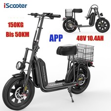 iScooter F7 Monopattino Elettrico 48V 10.4AH Scooter Elettrico con sedile 50KM
