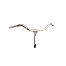 Manubrio MVTEK OLANDA 22.2mmx570mm acciaio cromato argento senza leve