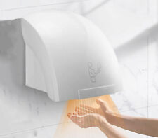 Asciugamani Automatico Elettrico da Parete 1800W Fotocellula Getto Aria Calda