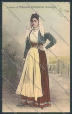 Sassari Costumi Sardi Villanova Monteleone cartolina ZG0583