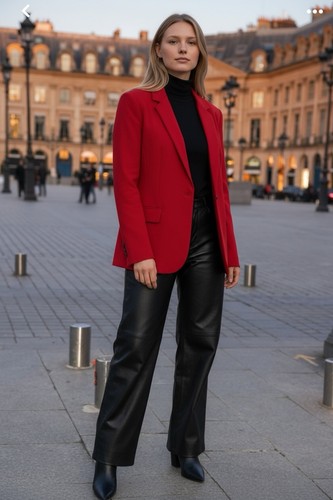 Blazer zara basic rosso taglia - blazer,