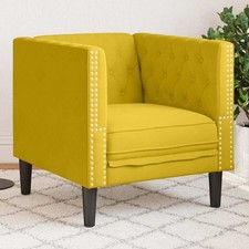 Poltrona Chesterfield Gialla