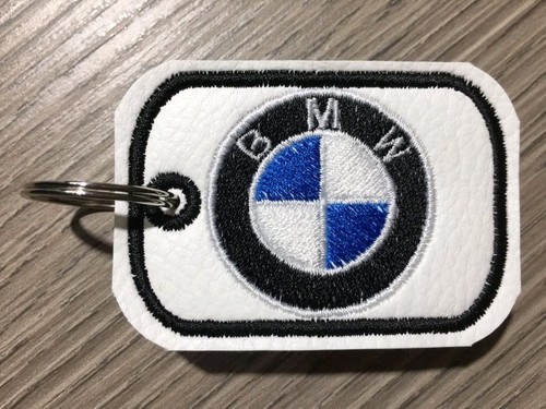 Portachiavi ricamato bmw con - portachiavi,